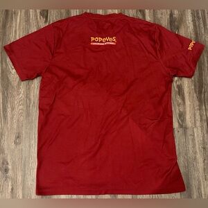 Men’s Popeyes Red/ Orange Logo Employee Performance T-Shirt - Size XL